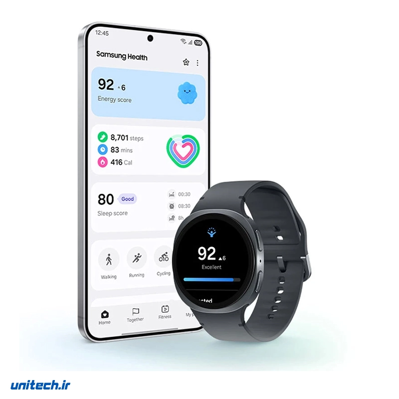 ساعت هوشمند 44 میلی‌متری سامسونگ مدل Galaxy Watch 8 با بند پلاستیکی14